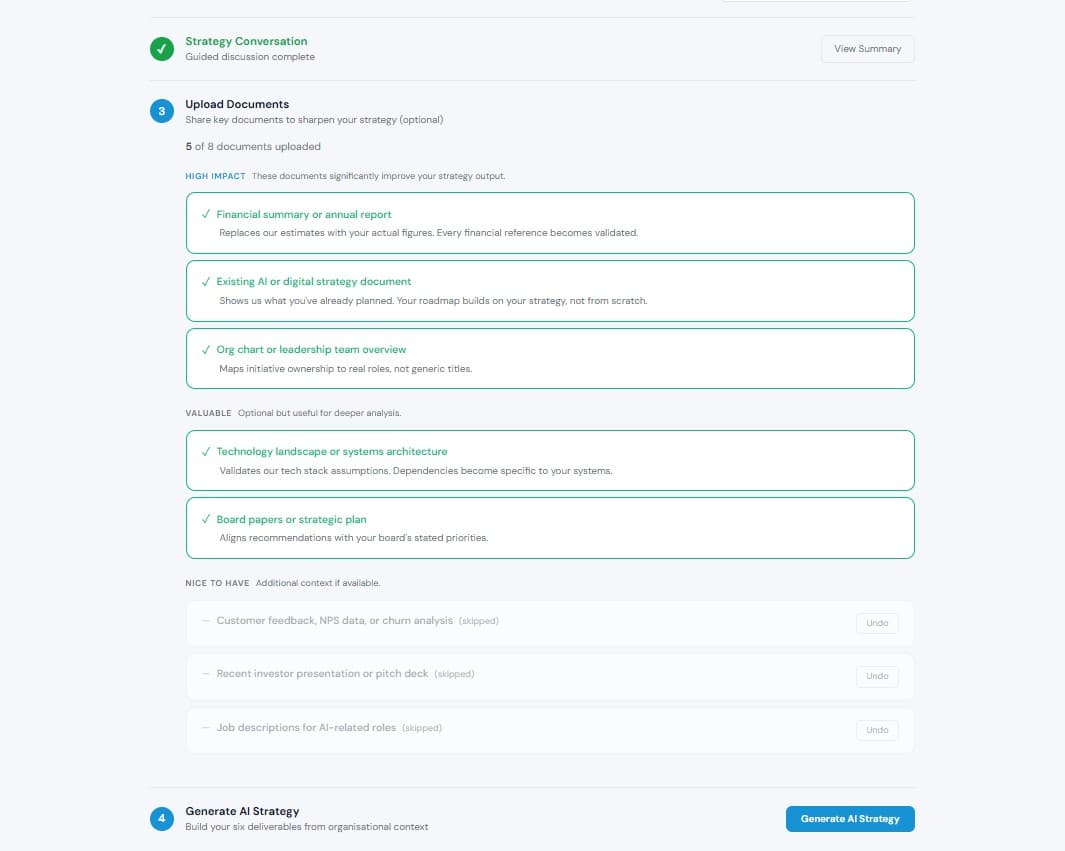myAIstrategy — Board-ready PDF report preview